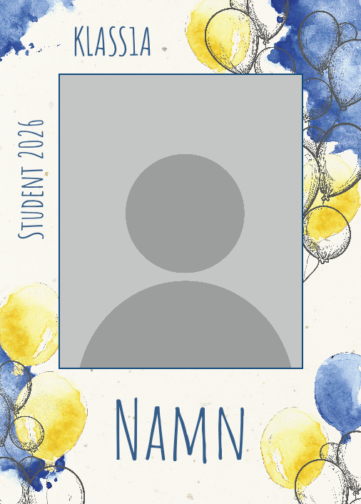 Studentskylt "Akvarell"