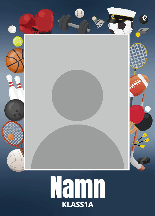 Studentskylt "Sport"