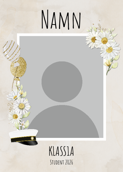 Studentskylt "Glitter"