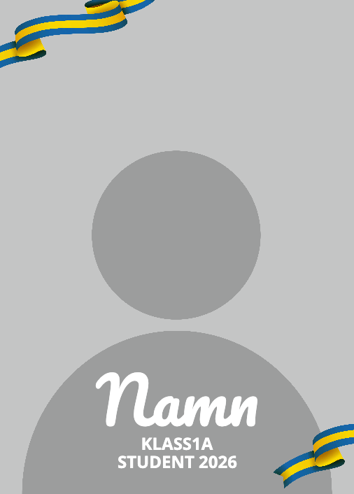 Studentskylt "Stor bild"